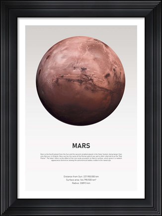 Framed Mars Light Print