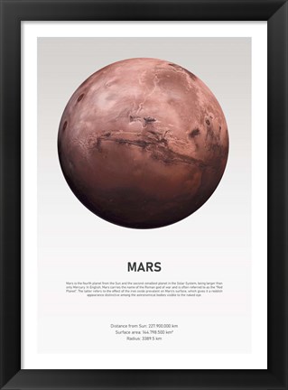 Framed Mars Light Print