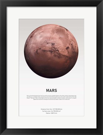 Framed Mars Light Print