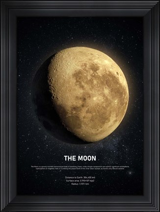 Framed Moon Print