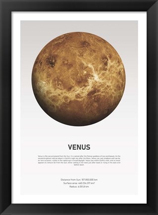 Framed Venus Light Print