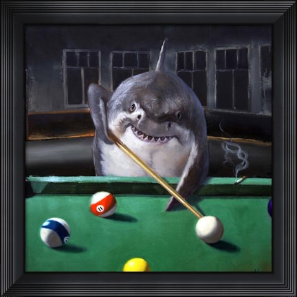 Framed Pool Shark Print