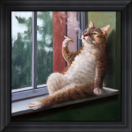 Framed Rainy Day Blues Print