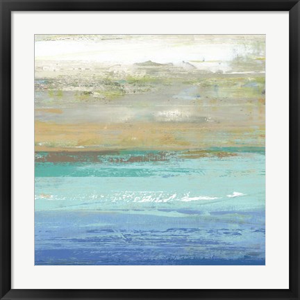 Framed Beach Wash No. 7 Print