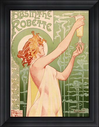 Framed Absinthe Robette, 1896 Print