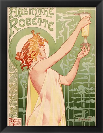 Framed Absinthe Robette, 1896 Print