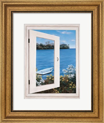 Framed Bay Window Vista I Print