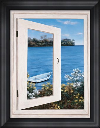 Framed Bay Window Vista I Print