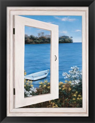 Framed Bay Window Vista I Print