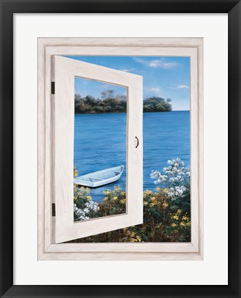 Framed Bay Window Vista I Print