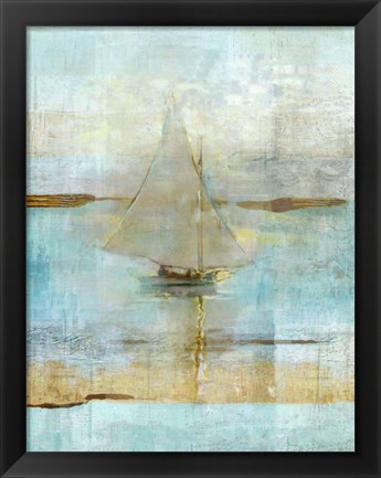 Framed Sailing In Dusk Print