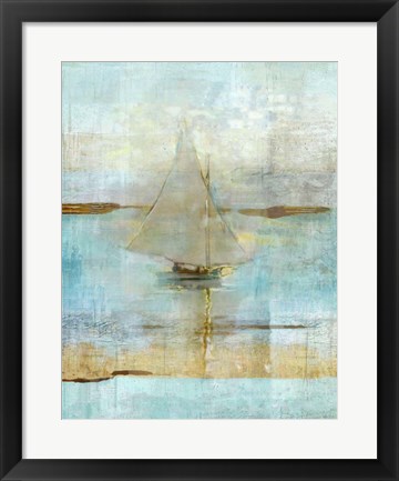 Framed Sailing In Dusk Print