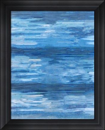 Framed Sapphire Abstract Print