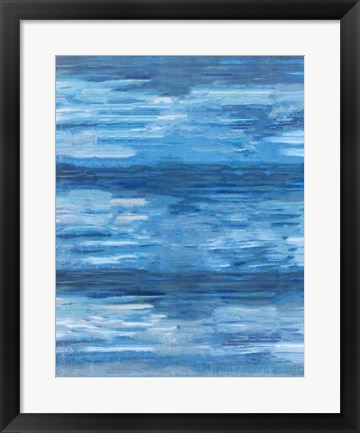 Framed Sapphire Abstract Print