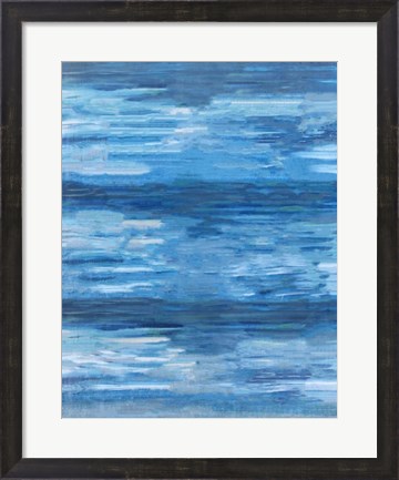 Framed Sapphire Abstract Print