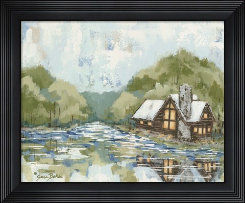 Framed Adventure Lake Print