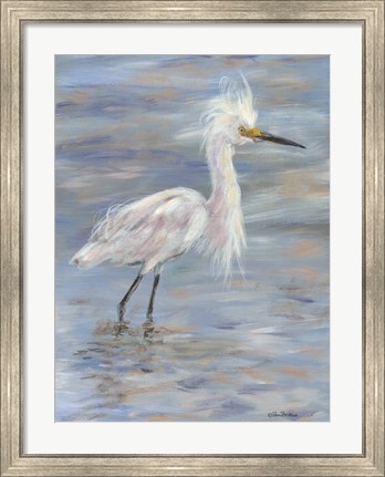 Framed Egret Print