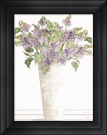 Framed Lilacs I Print