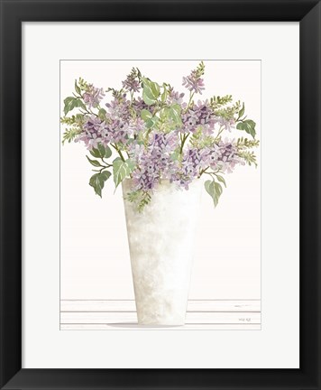 Framed Lilacs I Print