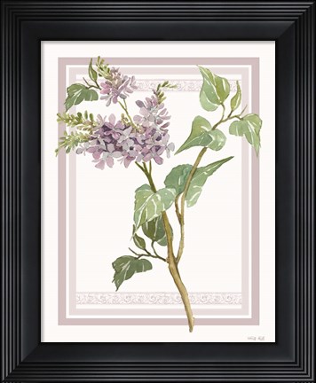 Framed Lilacs V Print