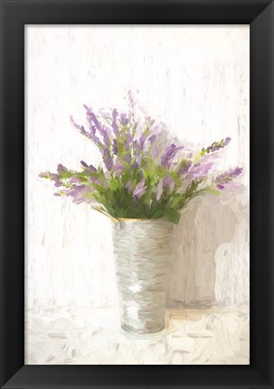 Framed Lavender on White Print