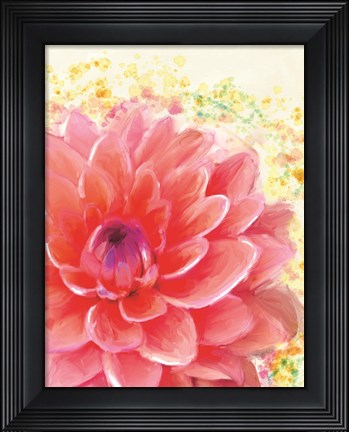 Framed Dahlia Splatter Print