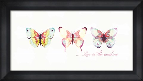 Framed Live in the Sunshine Print