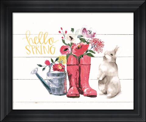 Framed Hello Spring Print