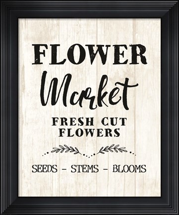 Framed Flower Market Print
