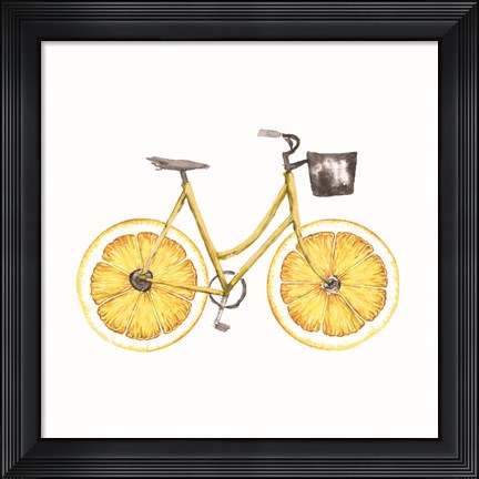 Framed Lemon Bike Print