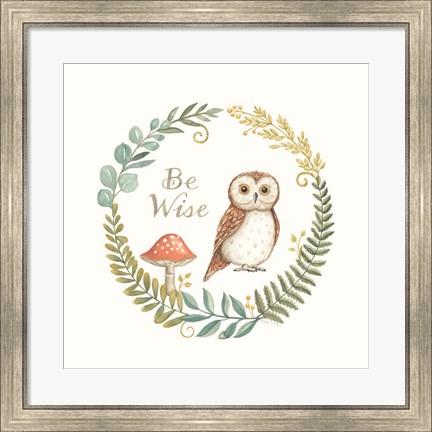Framed Be Wise Owl Print