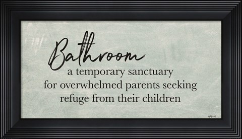 Framed Bathroom Print