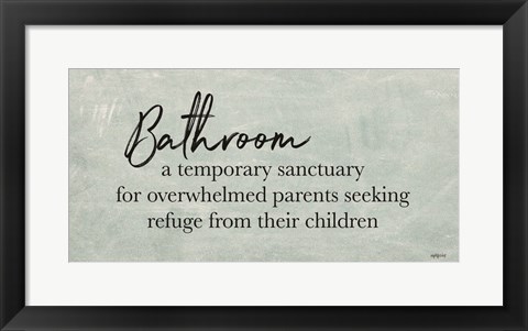 Framed Bathroom Print