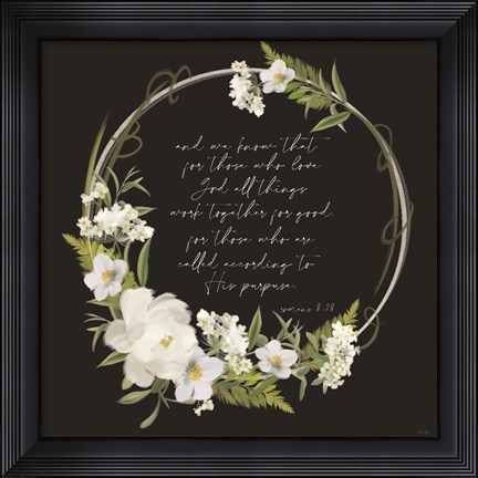Framed Romans 8 Print