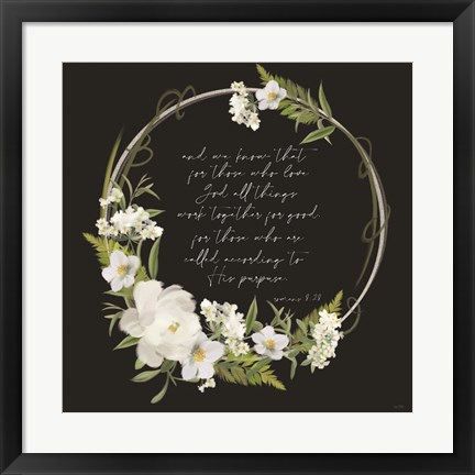 Framed Romans 8 Print