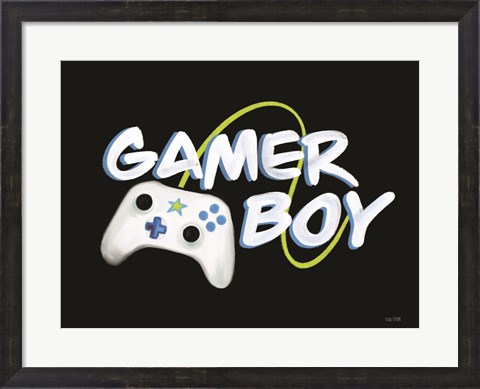 Framed Gamer Boy Print