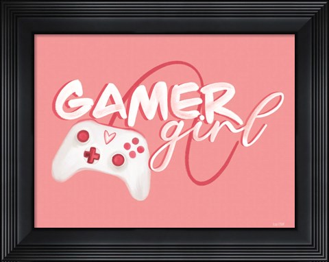 Framed Gamer Girl Print