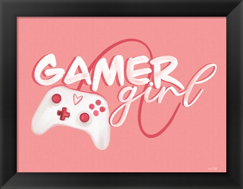 Framed Gamer Girl Print