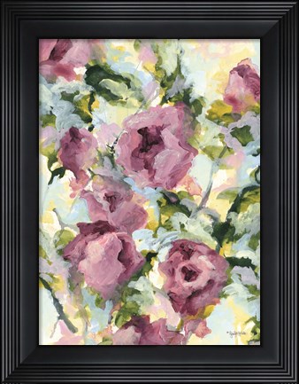 Framed Abstract Floral Print