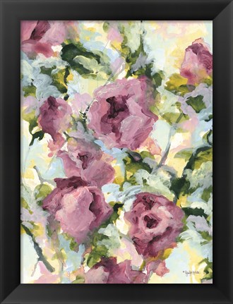 Framed Abstract Floral Print