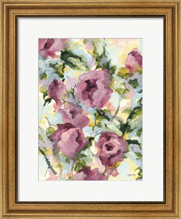 Framed Abstract Floral Print