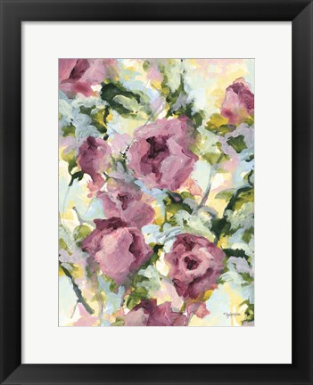 Framed Abstract Floral Print