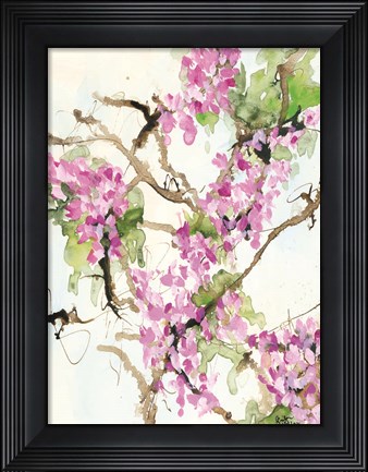 Framed Wisteria in Bloom Print