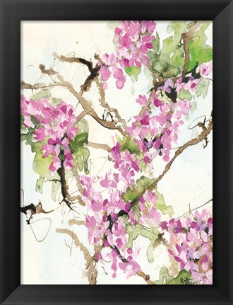 Framed Wisteria in Bloom Print