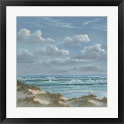 Framed Shoreline I Print