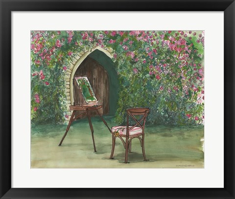 Framed Garden Painting Print