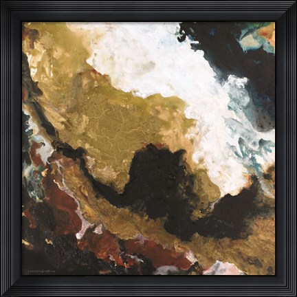 Framed Dark Storm from Above Print