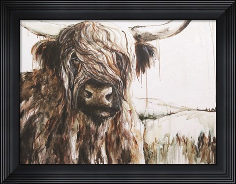 Framed Highland in the Breeze Print