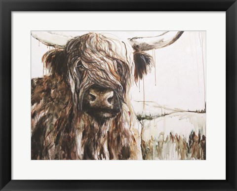 Framed Highland in the Breeze Print