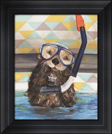 Framed Scuba Training Print